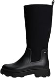 Tommy Hilfiger Damen Stiefel Flag Long Warm Lining Regenstiefel, Schwarz...