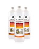 Höfer Chemie Bioethanol 96,6% Premium 3 x 1 L - Ethanol für Tischkamin, Kamin...