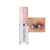 Glitzer Lidschatten, Pearl Liquid Metallic Eyeshadow - Langlebig Wasserfest...