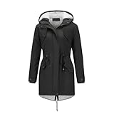 YYNUDA Wintermantel Damen Warm Gefüttert Winter Parka Mittellang Winterjacke...