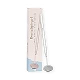 DE REMOS Mundspiegel/Zahnspiegel mit 1.5-facher Vergrößerung aus rostfreiem...