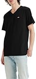 Levi's Herren Original Housemark V-Neck T-Shirt, Mineral Black, XL