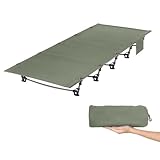 Leogreen Ultra Leichtes Feldbett Campingbett Klappbett, Tragbar Kompakt,...