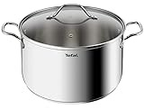 Tefal Intuition XL B8646404 Großer Edelstahl-Kochtopf 28 cm/8 L, Induktion, 5...