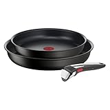 Tefal Ingenio Unlimited On 3-teiliges Pfannenset abnehmbarer Griff, 24/28 cm,...