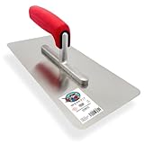 WERKFIT Profi Glättekelle Rund 280x130mm - Rostfreie Glättspachtel aus...