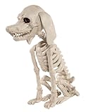 Horror-Shop Pudel Hundeskelett als Halloween Dekoration 25 cm