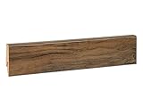 KGM Sockelleiste Mega - foliert Eiche rustikal MDF Fußbodenleiste - Maße: 2400...