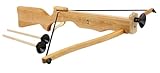 BestSaller 1242 Kinder-Armbrust Erlenholz geölt +3X Armbrustbolzen mit Saugnapf...