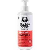 Buddycare Floh- und Zecken-Katzenshampoo – beseitigt Flöhe, Zecken und Milben...