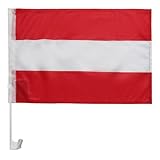 AZ FLAG - Autofahne Österreich - 45x30 cm - Österreichische Autoflagge 30 x 45...