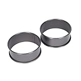 KitchenCraft 2er-Set Antihaft-Poachette-Ringe, spülmaschinenfeste Kochringe,...