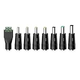 Tonton 8 in 1 Universal DC Netzteil Adapter, 5.5x2.1 mm Buchse auf Stecker DC...