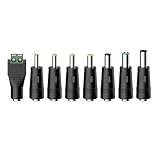 TONTON 8 in 1 Universal DC Netzteil Adapter, 5.5x2.1 mm Buchse auf Stecker DC...