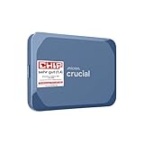 Crucial X10 8TB Externe SSD Festplatte, bis zu 2.100MB/s, USB-C 3.2 Gen2, IP65...
