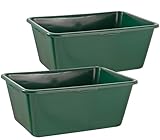 BURI 2er Set Wildwanne 90 Liter Wanne XXL Jagdwanne eckig HDPE Kunststoff - 2x...