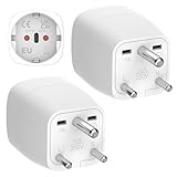 Clomnpe 2 Stück Reiseadapter für Indien,Reisestecker Indien,Deutschland nach...
