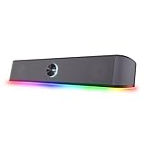 Trust Gaming Stereo Soundbar mit RGB Beleuchtung GXT 1619 Rhox, Computer Boxen...