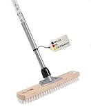 BawiTec Qualitäts Großraumschrubber 40cm mit Teleskopstiel verstellbar 200cm...
