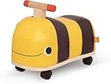 B. toys Rutschauto aus Holz – Rutscher Biene auf Rollen für Kinder und Babys,...