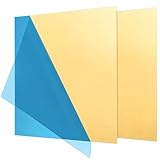 SLTAXAR 2 Stück Messingblech messingplatte 1mm metallplatte messing 1 mm x 150...