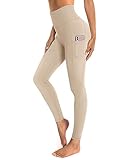 OUGES Damen Sport Leggings High Waist Leggins Yogahose Blickdichte Sporthose mit...