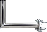 Satix ZTI02 Aluminium-Mastausleger 35 cm für Satelliten-Schüssel oder Antenne