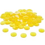 WISSNER® 100 Muggelsteine ø 20 mm, Gelbe Nuggets aus RE-Plastic, Bruchsicher &...