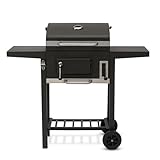 tepro Toronto Compakt, Grillwagen / Holzkohle-Grill mit Rädern, 3-fach...