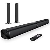 GarageRock Soundbar für TV Geräte, 90W Soundbar TV Lautsprecher, Teilbare...