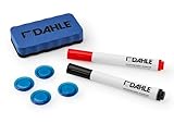 Dahle 95140-13540 Whiteboard Starterset (2 Boardmarker rot/schwarz, 4 Magnete, 1...