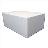 Styroporbox/Thermobox - 66,0 Liter - 72,0 x 48,0 x 30,0 cm/Wandstärke 3 cm -...