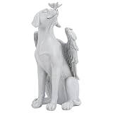 Duronge Hunde Engel Gedenkstatue, Engel Hundefiguren, Gedenken Hunde Statue,...