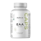 Nutri + EAA Kapseln vegan hochdosiert - 360 Mega Caps 790 mg - 9 essenzielle...