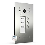 ALLVISO Video-Außenstation Unterputz, 1-, 2-, 3- oder 4-Fam.-Haus, Edelstahl...