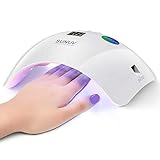 SUNUV UV LED Nagellampe für Gelnägel mit 30, 60, 99s Timer-Einstellungen, Automatischer Infrarotsensor, LCD-Display, Geeignet für Zuhause und Salon,Geschenk zu Valentinstag für Frauen