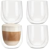 4er Set Cappuccino Tassen 250ml - Gastronomie Qualität - spülmaschinenfest und...