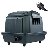 Teichbelüfter 1800 L/H stufenlos regulierbar, 25 Watt Sauerstoffpumpe für...