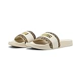 PUMA Damen Leadcat 2.0 Animal Flair Slide Sandale, Alpine Snow PUMA Gold, 40.5...