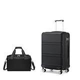 KONO 55cm Handgepäck-Koffer Trolley Set 2 Teilig Gepäcksets, Kleiner Koffer...