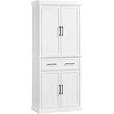Yaheetech 183,5 cm H Vorratsschrank, Küchenschrank mit Höhenverstellbaren...
