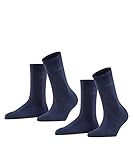 ESPRIT Damen Socken Uni Multipack W So Baumwolle einfarbig 2 Paar, Blau Marine...