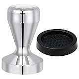 Vicloon Kaffee Tamper, 51mm, Silikonmatte 58mm, 304 Edelstahl für Espresso,...