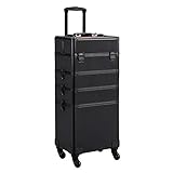 Yaheetech Kosmetikkoffer Alu Beauty Case Kosmetik Trolley Rollkoffer 4 in 1...