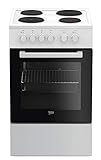 Beko FSS56000GW Herd-Kochfeld-Kombination (Freistehend) / 50 cm/SteamShine...
