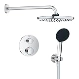 GROHE Precision 250, Unterputz Duschsystem (25cm Regendusche mit Thermostat,...