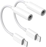 Everdigi Kopfhörer Adapter für iPhone, 2 Stück 3.5mm Kopfhörer Adapter Aux...