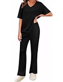 UMIPUBO Zweiteiler Damen Loungewear Set Homewear Sommer 2 Pieces Outfits Elegant...