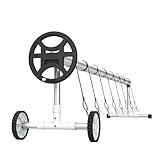 YRHome Pool Aufroller Aluminium Schwarz Premium Mobiles Aufrollsysteme für...