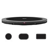 BERG Favorit InGround Grau Premium Gartentrampolin, Hohe Qualität Kinder...